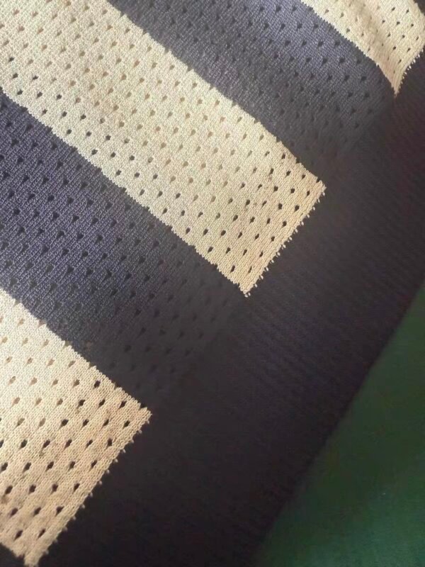 Polo – Breathable Vertical Stripe Polo Black & White