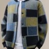Cardigan – Patchwork Knitted Unisex – Winter Elegance