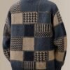 Cardigan – Patchwork Knitted Unisex – Winter Elegance