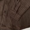 Shirt – Striped Elegance Café Mocha