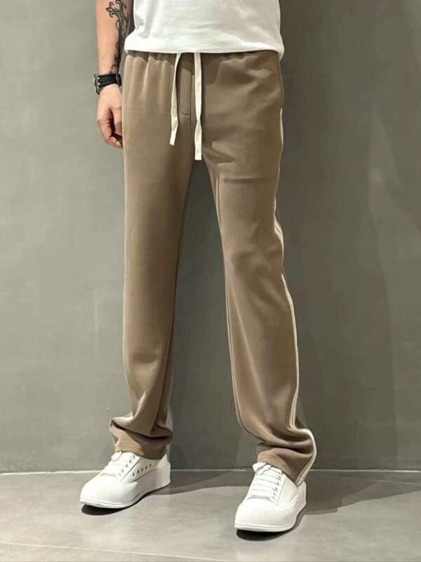 Jogger Pants – White Stripe Streetwear