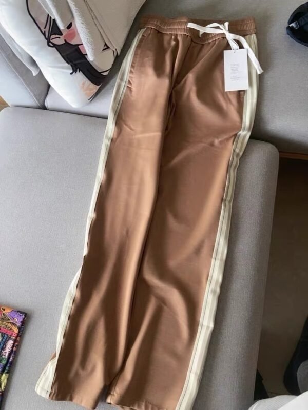 Jogger Pants – White Stripe Streetwear