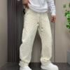 Pants Relax – Red Textured Oversized Streetwear