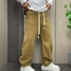 Pants Relax – Red Textured Oversized Streetwear