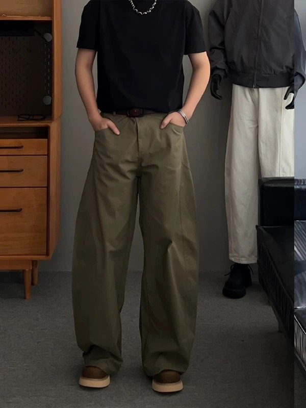 Pants Cream Flow – Unisex Wide-Leg Trousers