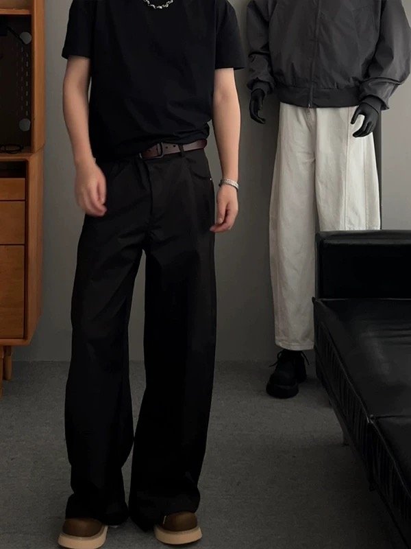 Pants Cream Flow – Unisex Wide-Leg Trousers