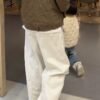 Pants Cream Flow – Unisex Wide-Leg Trousers