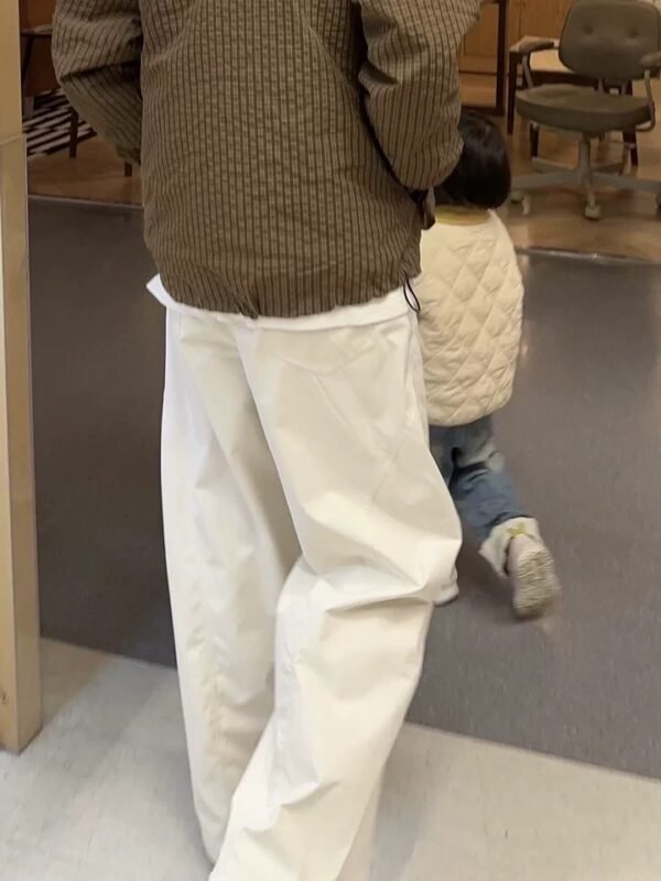 Pants Cream Flow – Unisex Wide-Leg Trousers
