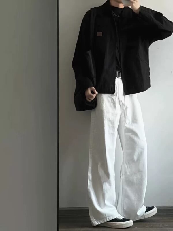Pants Cream Flow – Unisex Wide-Leg Trousers