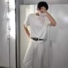 Pants Cream Flow – Unisex Wide-Leg Trousers
