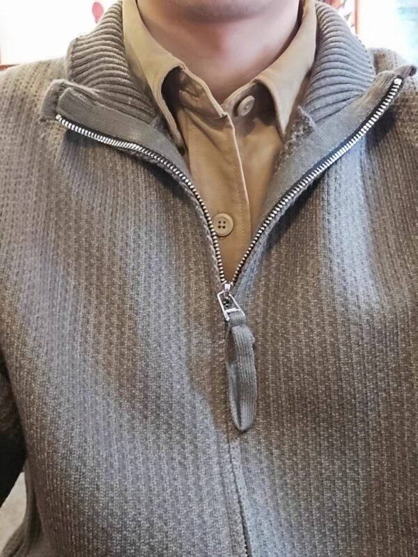 Jacket – Urban Cream Textured Zip Jacket