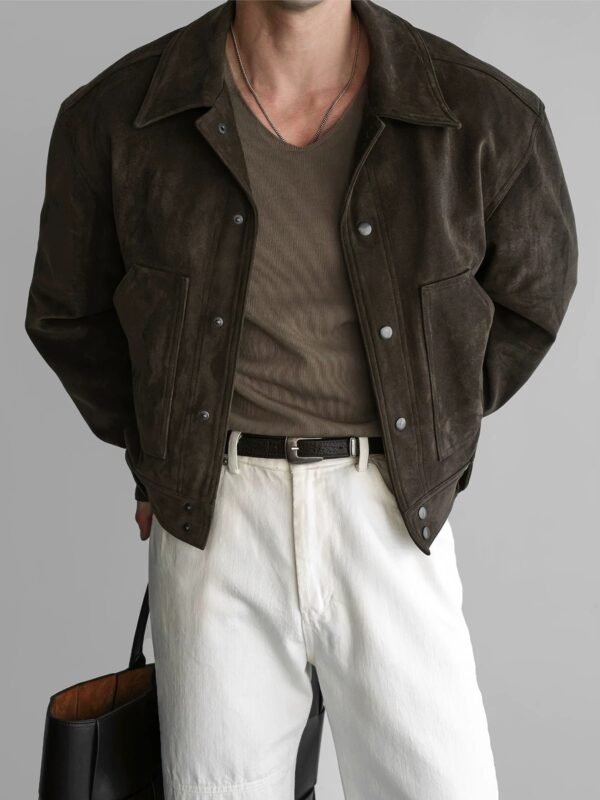 Jacket – Earth Leather Suede Elegant Jacket