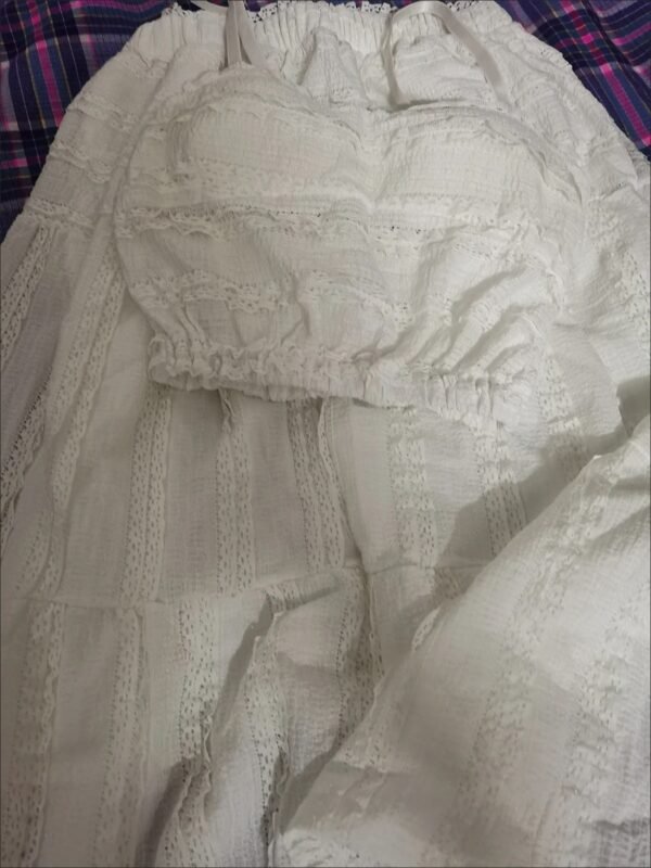 IMG_6877 Skirt & Top Two-Piece Set – Bohemian Spaghetti Strap Crop Top & Long Flowing Skirt