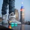 Sneakers – Futuristic LED Edition Silver & Blue